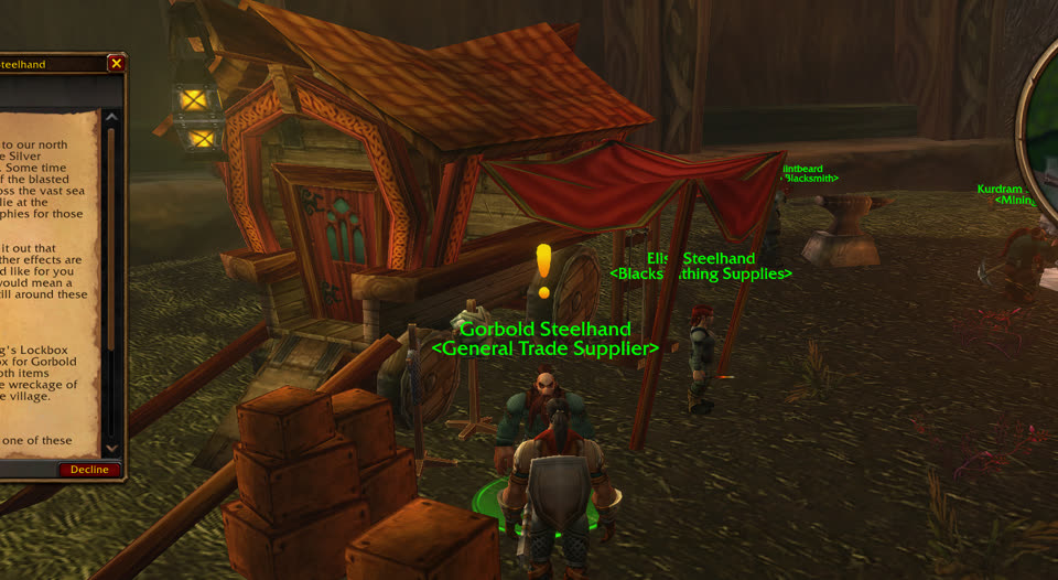Gorbold Steelhand in Stormwind City, where you turn in this quest